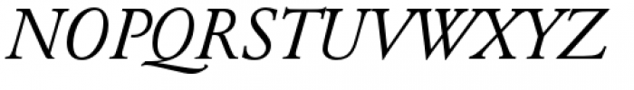 URW Garamond Regular Italic Font UPPERCASE
