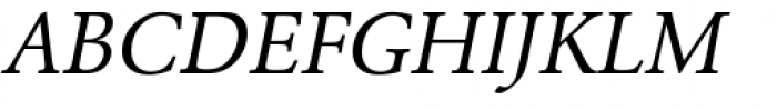 URW Garamond Regular Oblique Font UPPERCASE