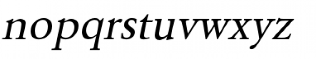 URW Garamond Regular Oblique Font LOWERCASE