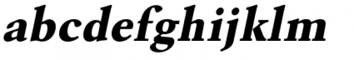 URW Garamond Wide Extra Bold Oblique Font LOWERCASE