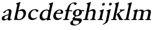 URW Garamond Wide Medium Oblique Font LOWERCASE