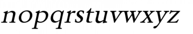URW Garamond Wide Regular Oblique Font LOWERCASE