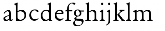 URW Garamond Wide Regular Font LOWERCASE