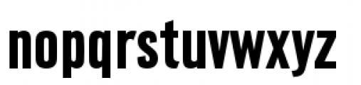 URW Grotesk Condensed Bold Font LOWERCASE