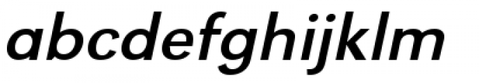 URW Grotesk Wide Regular Oblique Font LOWERCASE