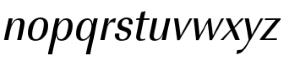 URW Imperial Extra Narrow Regular Oblique Font LOWERCASE