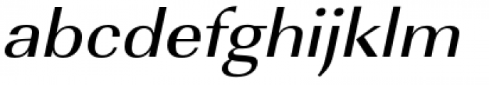 URW Imperial Extra Wide Medium Oblique Font LOWERCASE