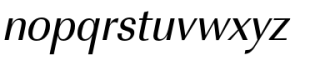 URW Imperial Narrow Regular Oblique Font LOWERCASE