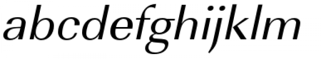 URW Imperial Wide Regular Oblique Font LOWERCASE