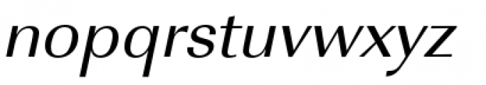 URW Imperial Wide Regular Oblique Font LOWERCASE