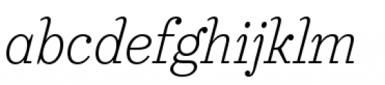Urge Text Extra Light Italic Font LOWERCASE