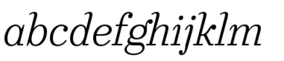 Urge Text Light Italic Font LOWERCASE