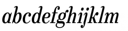 Urge Text Semi Bold Italic Condensed Font LOWERCASE