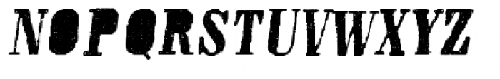Ursus Stencil Italic Font LOWERCASE