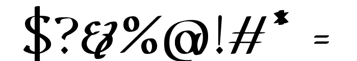 Urania Semi Serif Font OTHER CHARS