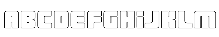 Urban Constructed Outline Font LOWERCASE