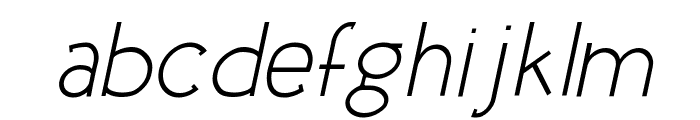 UrbanElegance-Italic Font LOWERCASE
