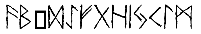 Urnordiska Runor Font UPPERCASE