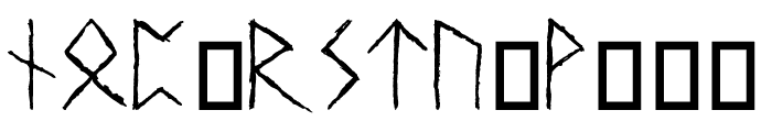Urnordiska Runor Font UPPERCASE