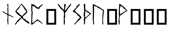 Urnordiska Runor Font LOWERCASE