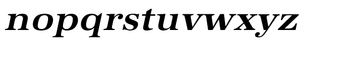 URW Antiqua Bold Extra Wide Oblique Font LOWERCASE