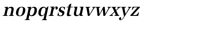 URW Antiqua Medium Extra Narrow Oblique Font LOWERCASE