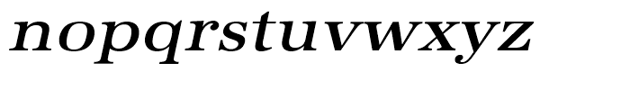 URW Antiqua Medium Extra Wide Oblique Font LOWERCASE