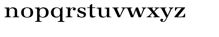 URW Antiqua Medium Extra Wide Font LOWERCASE