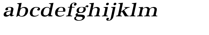 URW Antiqua Medium Wide Oblique Font LOWERCASE