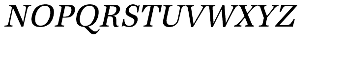 URW Antiqua Regular Extra Narrow Oblique Font UPPERCASE