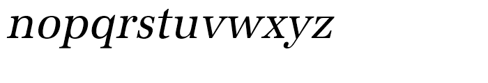 URW Antiqua Regular Extra Narrow Oblique Font LOWERCASE