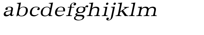 URW Antiqua Regular Extra Wide Oblique Font LOWERCASE