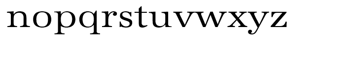 URW Antiqua Regular Extra Wide Font LOWERCASE