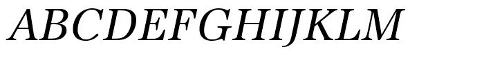 URW Antiqua Regular Italic Font UPPERCASE