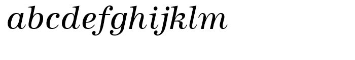 URW Antiqua Regular Italic Font LOWERCASE