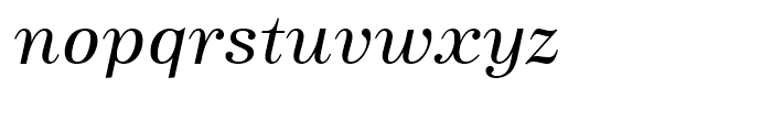 URW Antiqua Regular Italic Font LOWERCASE