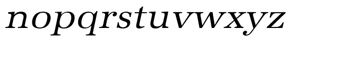 URW Antiqua Regular Wide Oblique Font LOWERCASE