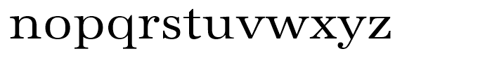 URW Antiqua Regular Wide Font LOWERCASE