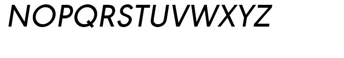 URW Geometric Medium Oblique Font UPPERCASE