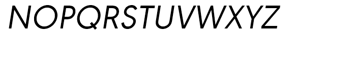 URW Geometric Regular Oblique Font UPPERCASE