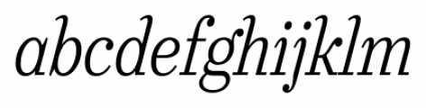 Urge Text Light Italic Condensed Font LOWERCASE