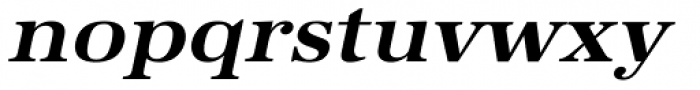 URW Antiqua ExtraWide Bold Oblique Font LOWERCASE