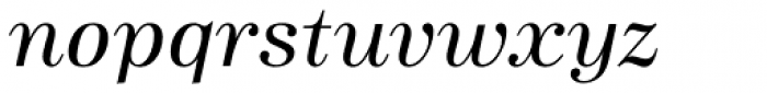 URW Antiqua Italic Font LOWERCASE