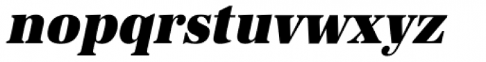 URW Antiqua Narrow UltraBold Oblique Font LOWERCASE