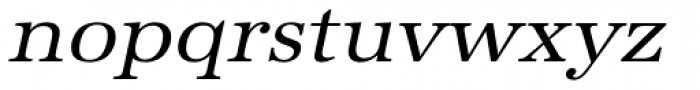 URW Antiqua Wide Oblique Font LOWERCASE
