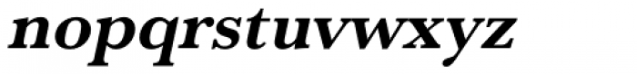 URW Baskerville Bold Oblique Font LOWERCASE