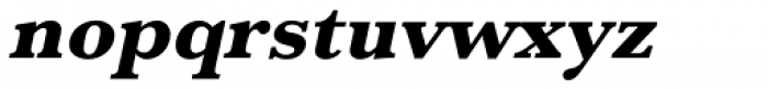 URW Baskerville ExtraBold Oblique Font LOWERCASE