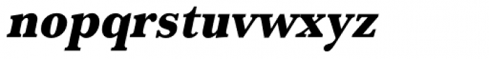 URW Baskerville ExtraNarrow ExtraBold Oblique Font LOWERCASE