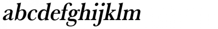 URW Baskerville ExtraNarrow Medium Oblique Font LOWERCASE