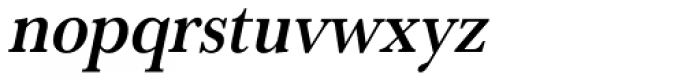 URW Baskerville ExtraNarrow Medium Oblique Font LOWERCASE